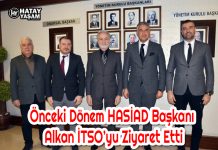 Önceki Dönem HASİAD Başkanı Alkan İTSO’yu Ziyaret Etti