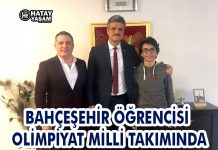 BAHÇEŞEHİR ÖĞRENCİSİ OLİMPİYAT MİLLİ TAKIMINDA
