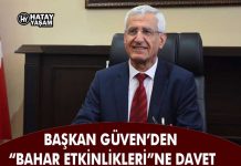 BAŞKAN GÜVEN’DEN “BAHAR ETKİNLİKLERİ”NE DAVET