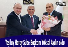 Yeşilay Hatay Şube Başkanı Yüksel Aydın oldu