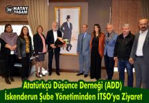 Atatürkçü Düşünce Derneği (ADD) İskenderun Şube Yönetiminden İTSO’ya Ziyaret