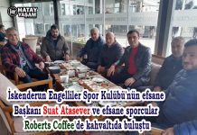 İskenderun Engelliler Spor Kulübü’nün efsane Başkanı Suat Atasever ve efsane sporcular Roberts Coffee’de kahvaltıda buluştu