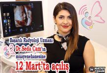 Başarılı Radyoloji Uzmanı Dr.Seda Çam’ın muayenehanesine 12 Mart’ta açılış