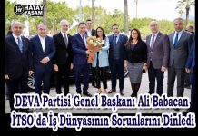 DEVA Partisi Genel Başkanı Ali Babacan İTSO’da İş Dünyasının Sorunlarını Dinledi