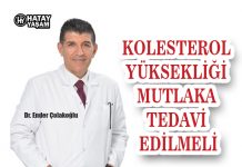 KOLESTEROL YÜKSEKLİĞİ MUTLAKA TEDAVİ EDİLMELİ