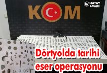Dörtyolda tarihi eser operasyonu
