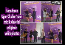 İskenderun Uğur Okulları’ndan müzik dinletisi eşliğinde veli toplantısı