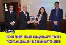 İTSO’DA SERBEST TİCARET ANLAŞMALARI VE TERCİHLİ TİCARET ANLAŞMALARI’ BİLGİLENDİRME TOPLANTISI