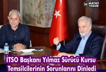 İTSO Başkanı Yılmaz Sürücü Kursu Temsilcilerinin Sorunlarını Dinledi