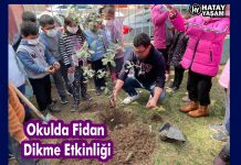 Okulda Fidan Dikme Etkinliği