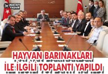 HAYVAN BARINAKLARI İLE İLGİLİ TOPLANTI YAPILDI