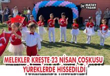 MELEKLER KREŞTE 23 NİSAN COŞKUSU YÜREKLERDE HİSSEDİLDİ