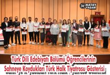 Türk Dili Edebiyatı Bölümü Öğrencilerinin Sahneye Koydukları Türk Halk Tiyatrosu Gösterisi
