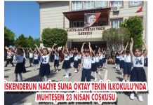 İSKENDERUN NACİYE SUNA OKTAY TEKİN İLKOKULU’NDA MUHTEŞEM 23 NİSAN COŞKUSU