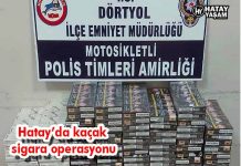 Hatay’da kaçak sigara operasyonu