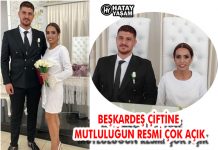 BEŞKARDEŞ ÇİFTİNE MUTLULUĞUN RESMİ ÇOK AÇIK