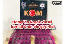 Hatay’da kaçak cinsel içerikli ürün ele geçirildi