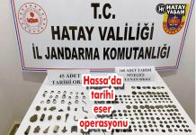 Hassa’da tarihi eser operasyonu