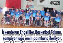 İskenderun Engelliler Basketbol Takımı şampiyonluğa emin adımlarla ilerliyor