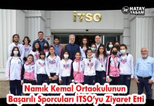 Namık Kemal Ortaokulunun Başarılı Sporcuları İTSO’yu Ziyaret Etti
