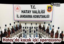 Hatay’da kaçak içki operasyonu