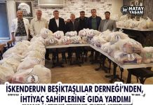 İSKENDERUN BEŞİKTAŞLILAR DERNEĞİ’NDEN, İHTİYAÇ SAHİPLERİNE GIDA YARDIMI