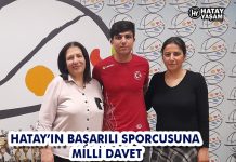 HATAY’IN BAŞARILI SPORCUSUNA MİLLİ DAVET
