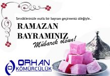 Orhan Kömürcülük’ten Ramazan Bayramı Kutlama Mesajı