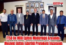 İTSO ile Milli Eğitim Müdürlüğü Arasında Mesleki Eğitim İşbirliği Protokolü İmzalandı