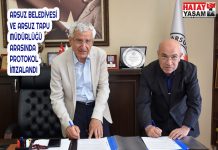 ARSUZ BELEDİYESİ VE ARSUZ TAPU MÜDÜRLÜĞÜ ARASINDA PROTOKOL İMZALANDI