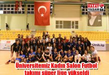Üniversitemiz Kadın Salon Futbol takımı süper lige yükseldi