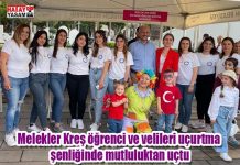 Melekler Kreş öğrenci ve velileri uçurtma şenliğinde mutluluktan uçtu