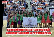 HATAY BÜYÜKŞEHİR BELEDİYESPOR’UN ÇİÇEĞİ BURNUNDA TAKIMINDAN KUPA VE MADALYA ŞOV