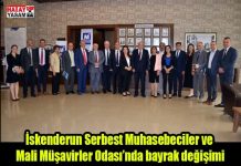 İskenderun Serbest Muhasebeciler ve Mali Müşavirler Odası’nda bayrak değişimi
