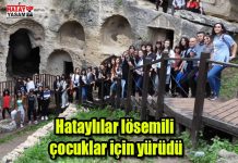 Hataylılar lösemili çocuklar için yürüdü