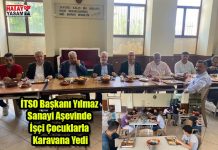 İTSO Başkanı Yılmaz Sanayi Aşevinde İşçi Çocuklarla Karavana Yedi