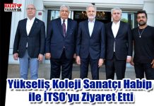 Yükseliş Koleji Sanatçı Habip ile İTSO’yu Ziyaret Etti