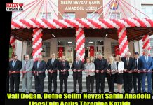 Vali Doğan, Defne Selim Nevzat Şahin Anadolu Lisesi’nin Açılış Törenine Katıldı