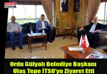 Ordu Gülyalı Belediye Başkanı Ulaş Tepe İTSO’yu Ziyaret Etti