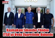 Kaymakam İskender Yönden İTSO’ya Veda Ziyaretinde Bulundu