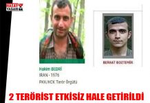 2 TERÖRİST ETKİSİZ HALE GETİRİLDİ