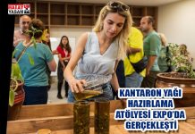 KANTARON YAĞI HAZIRLAMA ATÖLYESİ EXPO’DA GERÇEKLEŞTİ