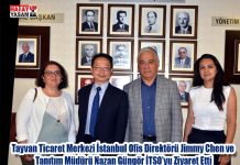 Tayvan Ticaret Merkezi İstanbul Ofis Direktörü Jimmy Chen ve Tanıtım Müdürü Nazan Güngör İTSO’yu Ziyaret Etti