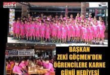 BAŞKAN ZEKİ GÖÇMEN’DEN ÖĞRENCİLERE KARNE GÜNÜ HEDİYESİ