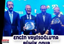 ENGİN VAYİSOĞLU’NA BÜYÜK ONUR