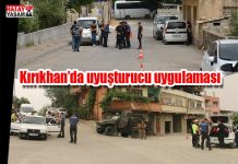 Kırıkhan’da uyuşturucu uygulaması