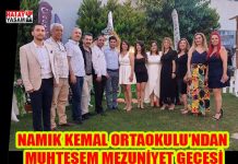 NAMIK KEMAL ORTAOKULU’NDAN MUHTEŞEM MEZUNİYET GECESİ