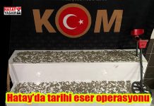Hatay’da tarihi eser operasyonu