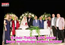 Eshar-Tahsin çifti ömür boyu mutluluğa yelken açtılar