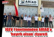 İGEV Yönetiminden ARİAD’a ‘hayırlı olsun’ ziyareti